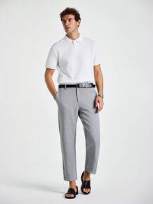 Calvornis Herren Business Anzughose In Skinny Fit - Grau - Übersicht 3