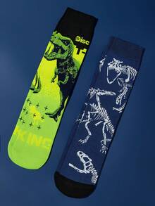 Discovery X SHEIN 男士中筒袜 - 彩色 - 查看 6