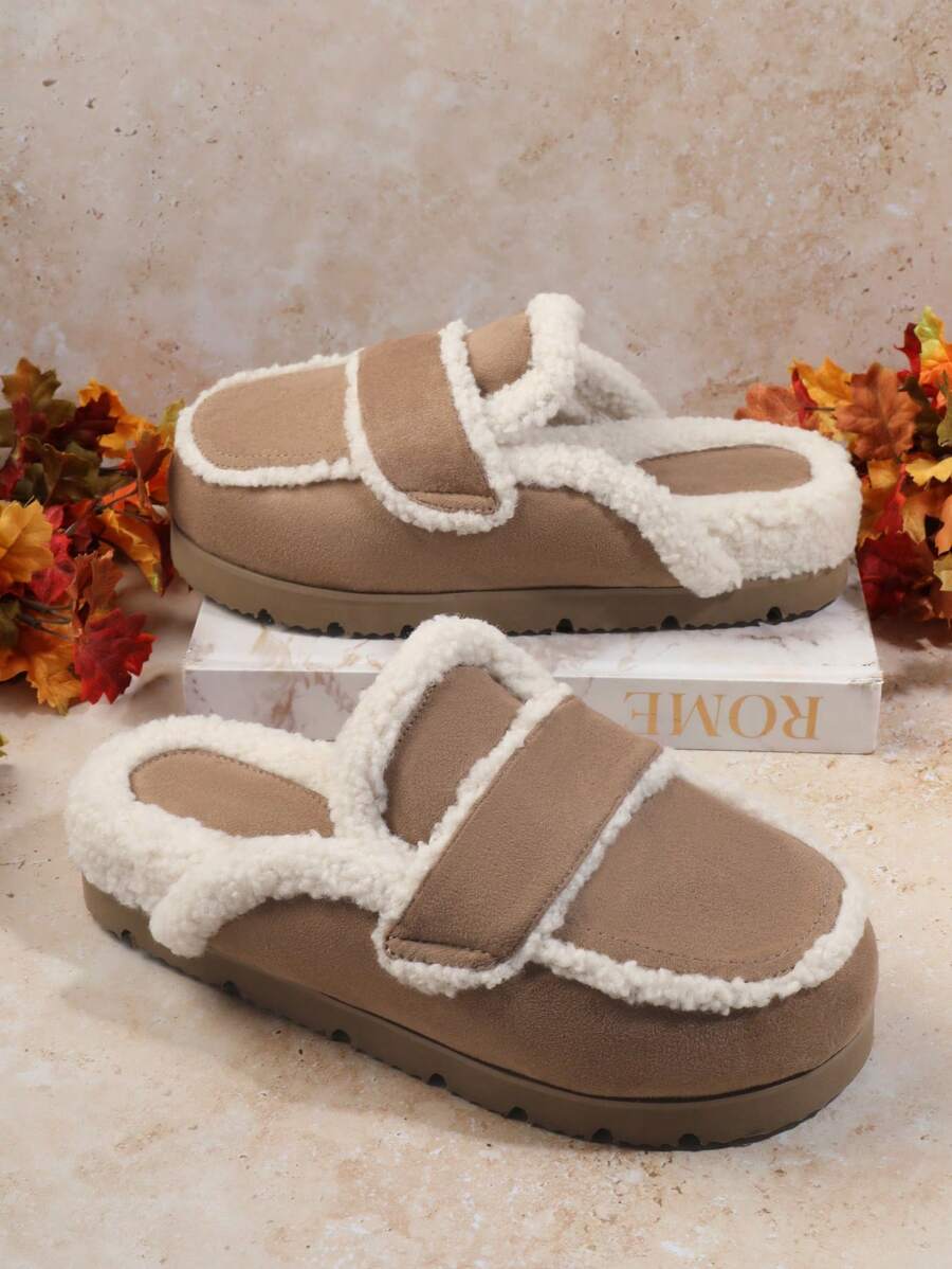 SHUZIA 女士楔形高跟和厚底平底鞋 - 卡其色 - 查看 1