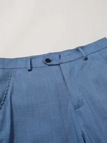 Calvornis 男士大码纯色西装外套和裤子，简约时尚套装适合夏季