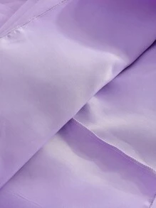 Elegant Light Blue Summer Lace Wedding Dress,Tween Girls Luxurious Light Purple Halter Neck Sleeveless Mesh Dress For Party,Flower Girl,Banquet - Mauve Purple - View 7