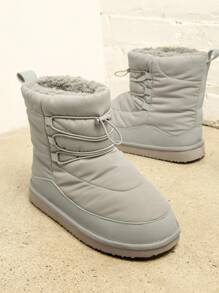 SHUZIA 圓頭內襯繫帶美式短靴 - 薄荷綠 - 查看 2