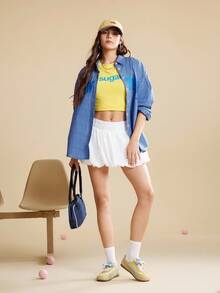 CUCCOO EASI 女式2025新款时尚休闲运动鞋 - 黃色 - 查看 2