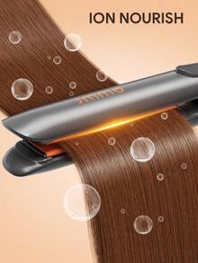 JMMO Hair Straightener And Curler, 8 Adjustable Temp, 360° Airflow Styler With Negative Ion, Fast Straightening, Water-Based Ceramic Coating Makes Hair Shiny, Flat Iron For All Hair Types, Hair Tools-US Plug Graduation Wedding Birthday Holiday Summer Fall Autumn Y2K Fancy Fashion Makeup Cosmetic Party Beach Travel Camping Outdoors School Campus Trip Festivals Decor Gift - Grey - View 4