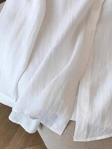 Resyla Women's Regular Digital Print Bestselling Embroidered White Shirt