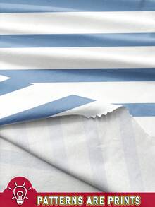 EMERY ROSE 2pcs Women Casual Striped Pattern Round Neck Sleeveless Top And Shorts Set, Suitable For Summer