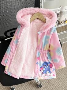 SHEIN Elladie kids 女童（小）外套 - 粉色 - 查看 4