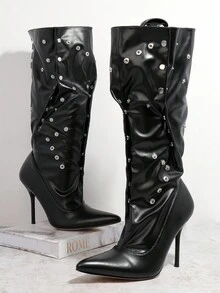 SHUZIA Women's Fashionable Boots - Black - View 4