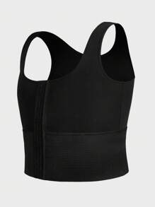 SHEIN 大码男士纯色汗衫和内衣塑身衣套装