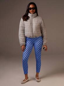 Athîral Quần ôm vừa vặn kẻ sọc thường ngày dành cho nữ - Nhiều màu - Xem 4