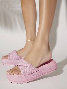 SHUZIA 女士楔型跟厚底涼鞋