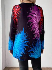 SHEIN LUNE Old Money Style Women Graphic Tees Women Women's Simple Fashionable Casual T-Shirt, For Everyday Wear