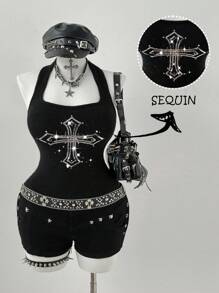 Sunspun Hauts en tricot grande taille pour Halloween