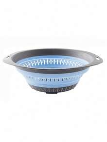 SHEIN 1pc/2pcs Foldable Collapsible Drain Basket, Small/Large, Square/Round Shape, Space-Saving Storage, Convenient For Kitchen Vegetable Fruit Cleaning And Rapid Draining - Multicolor - View 16