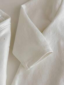 Loomiva 女婴四件套礼盒：卡通动物印花长袖连体衣、襁褓毯、围兜和帽子；新生儿四件套：小鸟印花/新生儿礼盒/妈妈宝宝印花套装；女婴新生儿服装（含帽子）；男女宝宝通用服装套装；女婴新生儿服装（含帽子）；0 1 婴儿四件套；新生儿服装套装 - 米色 - 查看 8