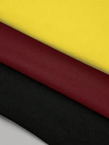 SHEIN LUNE Plus Size Casual Sports V-Neck 3 PiecesVest Set - Multicolor - View 7