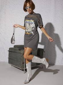 SHUZIA Top-Seller Women's Taylor-Inspired Allover Rhinestone Knee High Snip Toe Block Heel Diamond Silver Westrn Boots – Luxe & Concert-Ready Style - Silver - View 3