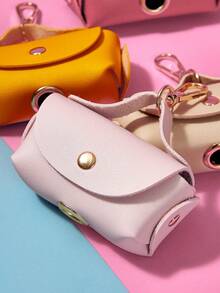 Zazumi PETSIN 便携式皮革狗粪便袋分配器/宠物垃圾袋架，多色可选，跨境适用 - 彩色 - 查看 2