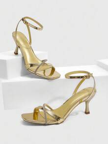 CUCCOO SZL Women's Pointed Toe Stiletto High Heel Sexy Sandals, Suitable For Summer Vacation, Night Out, Party, Club Wear