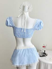 Elamini Conjunto de dos piezas para mujer de Halloween