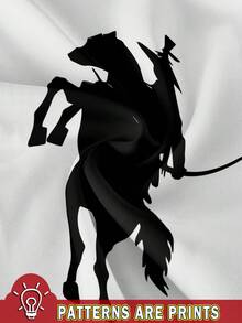 Attitoon 休闲简约小马标志和骑手小图案圆领修身短款短袖 T 恤