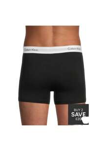 Calvin Klein 3 Pack Men's Boxers - Black - View 3