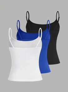 SHEIN EZwear 3 قطع من الخمار المتعدد الاستخدامات والجذاب، ملابس علوية صيفية مناسبة للنساء