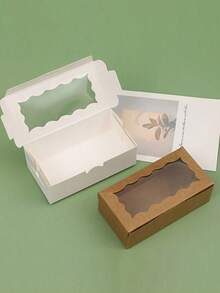 12/24件，方形盒带盖，白色礼品盒，婚礼、派对、情人节、生日、毕业季礼物，包装厨房用品，超市餐厅包装盒 - 彩色 - 查看 3