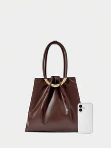 SHECARRY WOMEN FASHION HANDBAG FOR WORK AND DAILY WEAR - Coffee - View 3