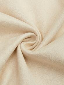 Sweetra Weiche Kontrastfarbene Kurze Kunstfell Jacke, Winter - Aprikosenfarben - Übersicht 6