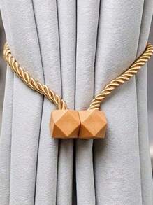 2pcs Magnetic Curtain Tiebacks, Made Of Thicker Torsion Rope & Strong Magnets, For Curtain Holders Gifts Birthday Graduation - Multicolor - View 11