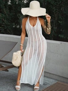 SAYEHFBABY 綁頸口袋短上衣 - 白色 - 查看 4