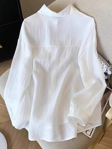 Resyla Women's Regular Digital Print Bestselling Embroidered White Shirt