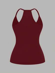 SHEIN LUNE Plus Size Casual Sports V-Neck 3 PiecesVest Set - Multicolor - View 5