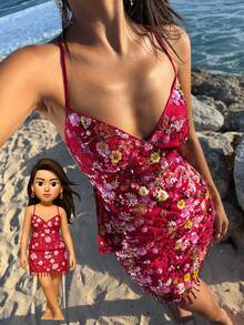 Opulessa Buntes Blumenmuster für Damen, modische Bluse mit Kreuzbindung, elegantes Oberteil für Damen, schickes Kleid, Ausgehen, Hochzeitskleidung, Business-Casual-Stil für Damen, Konzert, Party, Club-Outfits, Herbstkleidung für Damen,