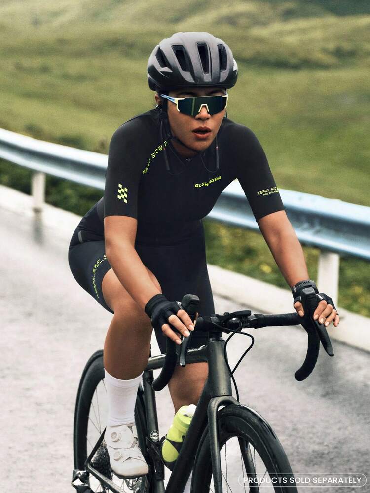 Camiseta de ciclismo de secado rápido con cremallera frontal, longitud de cintura, múltiples bolsillos y tiras antideslizantes para montar a caballo, ciclismo, gimnasio y entrenamiento