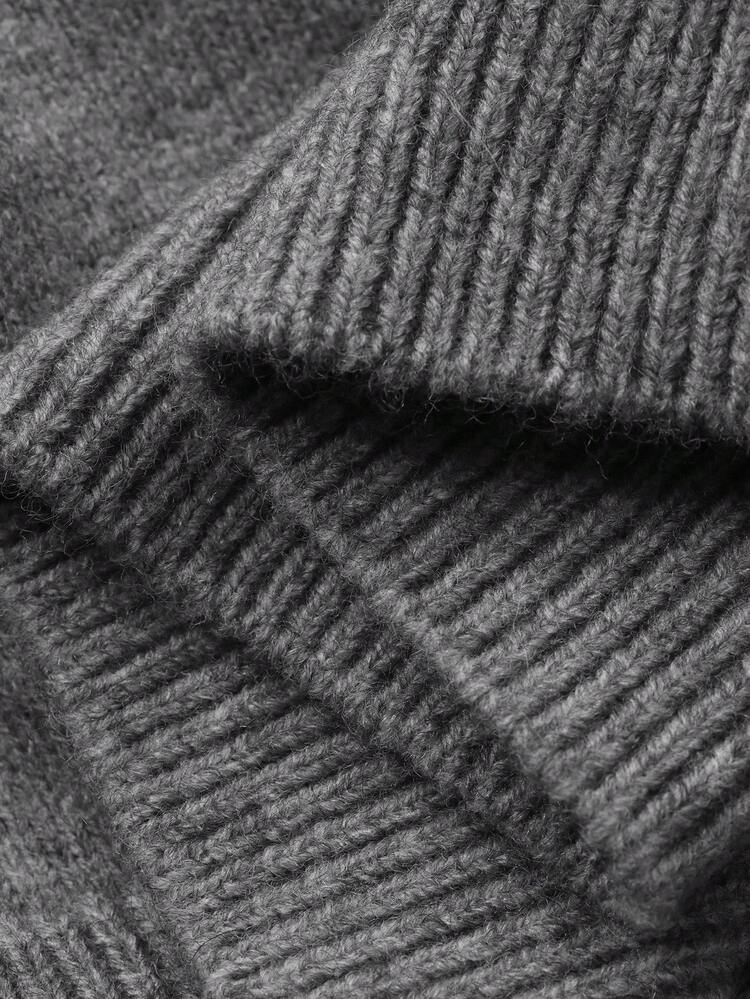 Women's Contrast Color Korean Style Casual Sweater, Autumn/Winter