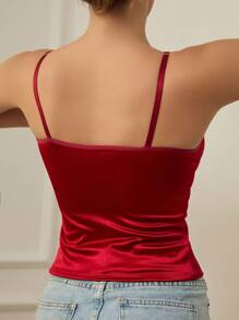 SHEIN Women's Solid Color Minimalist Camisole