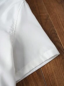 Manfinity NXTstreet Hombres Camisa con botón delantero - Blanco - Ver 5