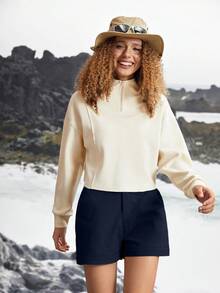 In My Nature 女式可拆卸两段式户外露营徒步城市通勤裤 - 藏蓝色 - 查看 7