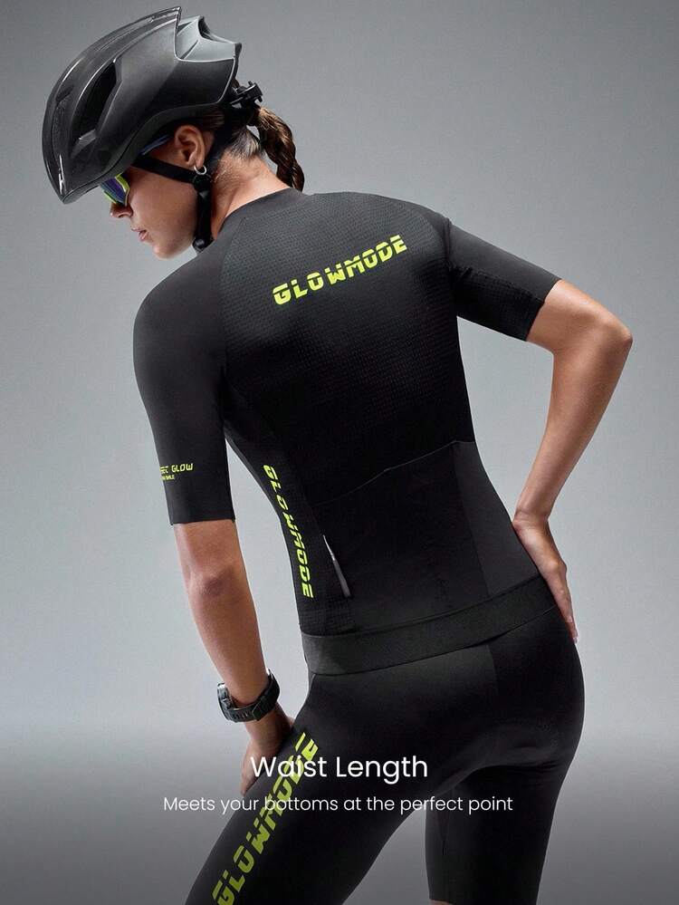 Camiseta de ciclismo de secado rápido con cremallera frontal, longitud de cintura, múltiples bolsillos y tiras antideslizantes para montar a caballo, ciclismo, gimnasio y entrenamiento