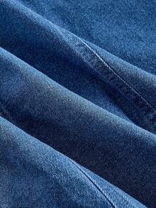 Sweetra Casual Elegant Women Denim Dress