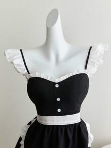 Elamini Halloween Women Short Dresses - Black - View 6