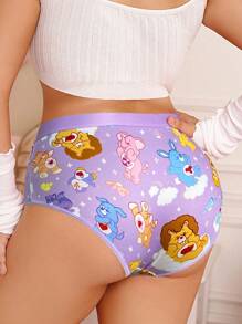 SHEIN X Care Bears 大码女式卡通熊图案时尚内裤 - 彩色 - 查看 8