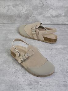 SHUZIA Giày đế bằng thông thường dành cho nữ thích hợp để mặc hàng ngày - Xám - Xem 1