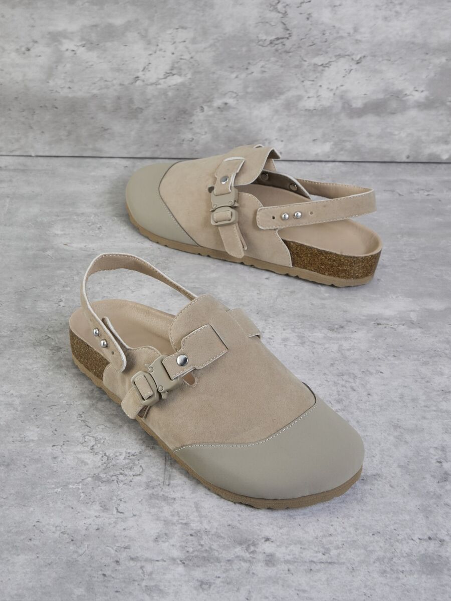 SHUZIA Giày đế bằng thông thường dành cho nữ thích hợp để mặc hàng ngày - Xám - Xem 1