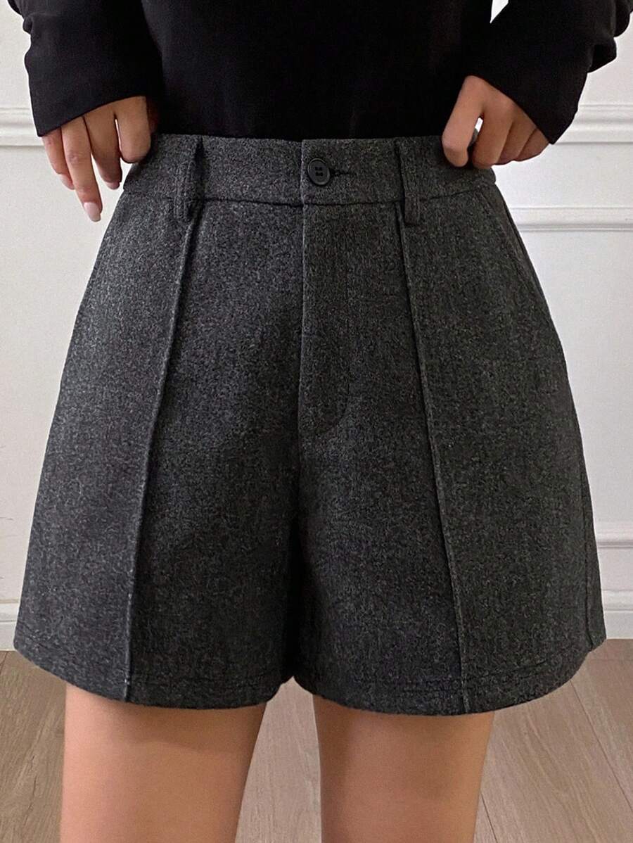 Women's Loose Casual Thick Shorts, Autumn/Winter New Arrival - Grey - View 1