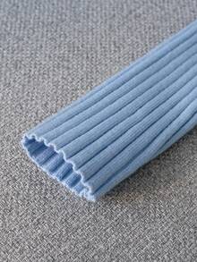 SHEIN Cardigan cu glugă și fermoar, culoare uni, pentru fete preadolescente, toamnă