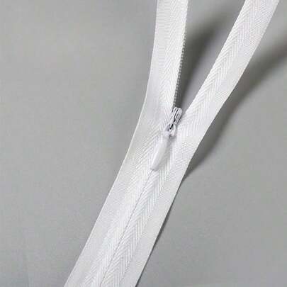 1/10pcs Black Or White Invisible Zipper For Sewing And Garment Making, Ideal For Clothing, Bags, Pillowcases Or Bedding, Textile Processing And Fabric Accessories