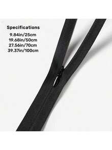 1/10pcs Black Or White Invisible Zipper For Sewing And Garment Making, Ideal For Clothing, Bags, Pillowcases Or Bedding, Textile Processing And Fabric Accessories - Multicolor - View 3
